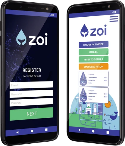 Aplicación ZOI en teléfonos móviles